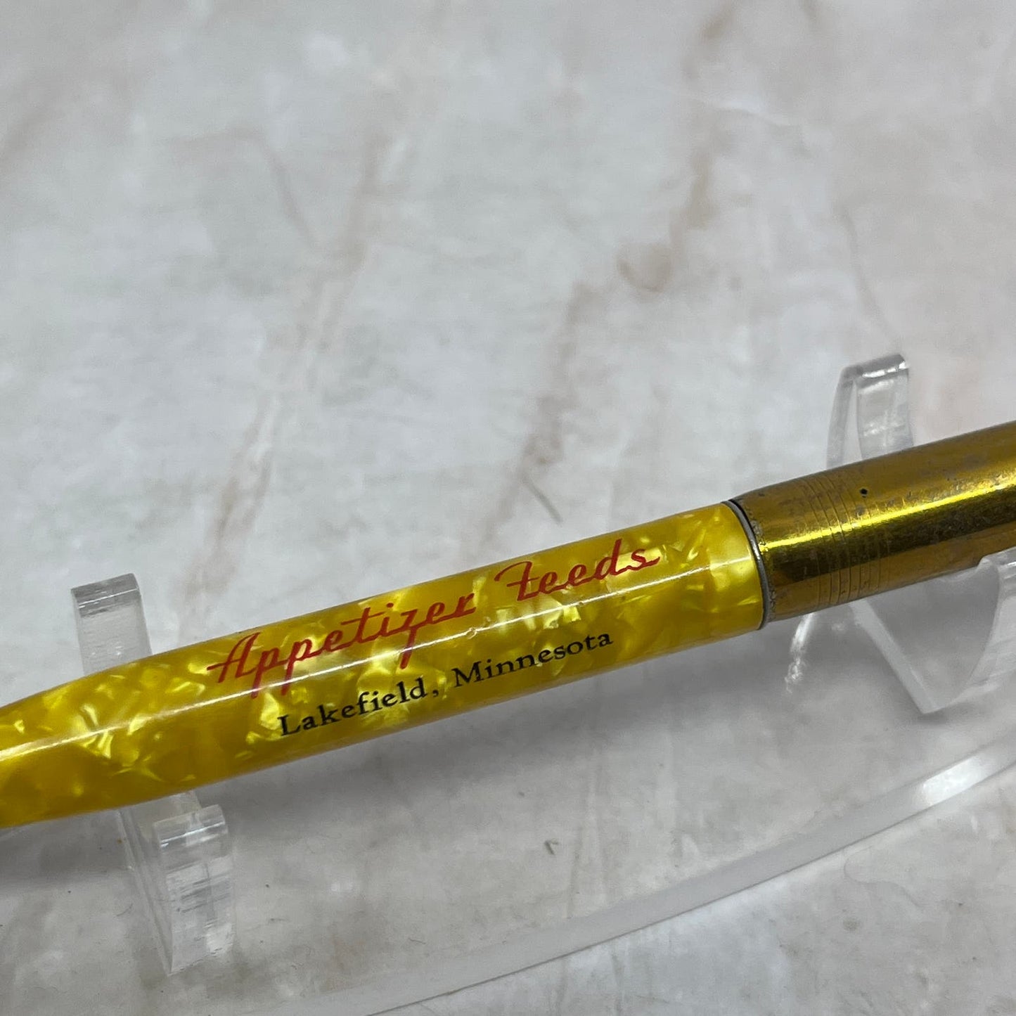 Appetizer Feeds Lakefield MN Vintage Advertising Mechanical Pencil SB3-P2