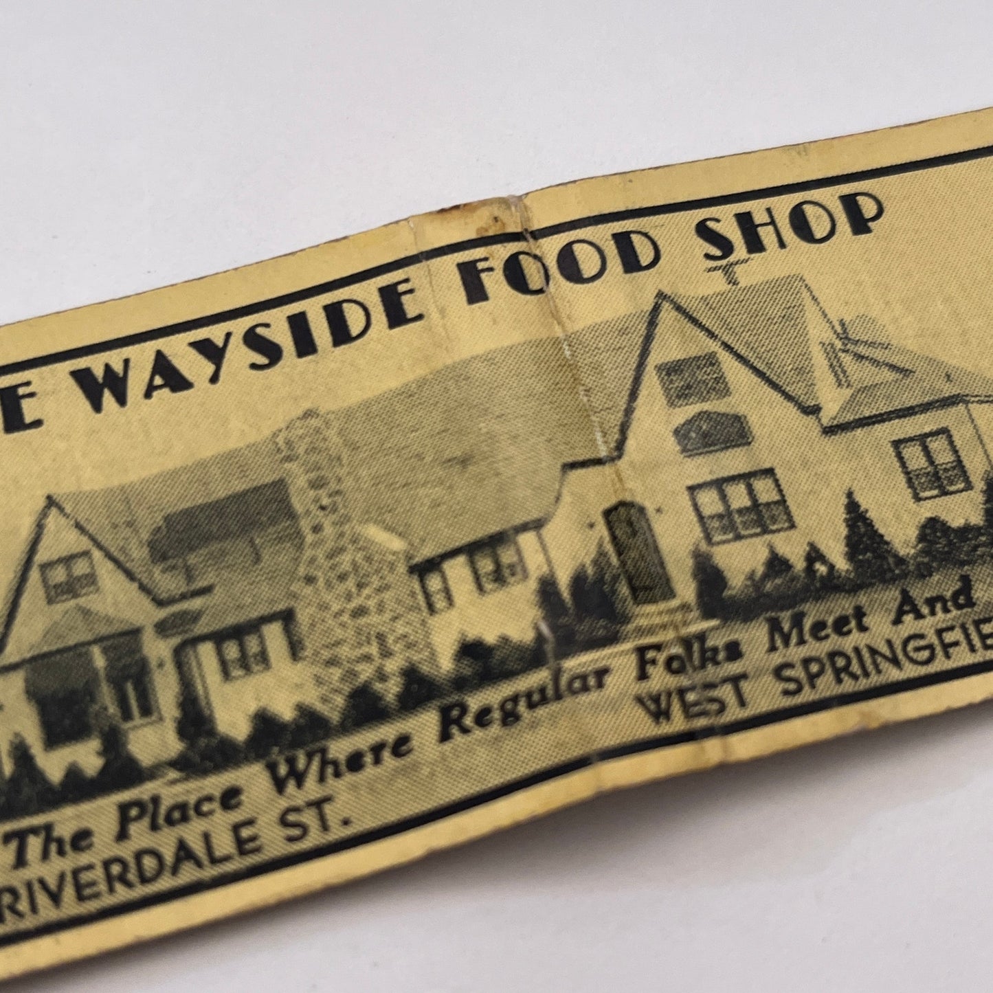 Ye Wayside Food Shop West Springfield MA Vintage Matchbook Cover TB8-MB-13