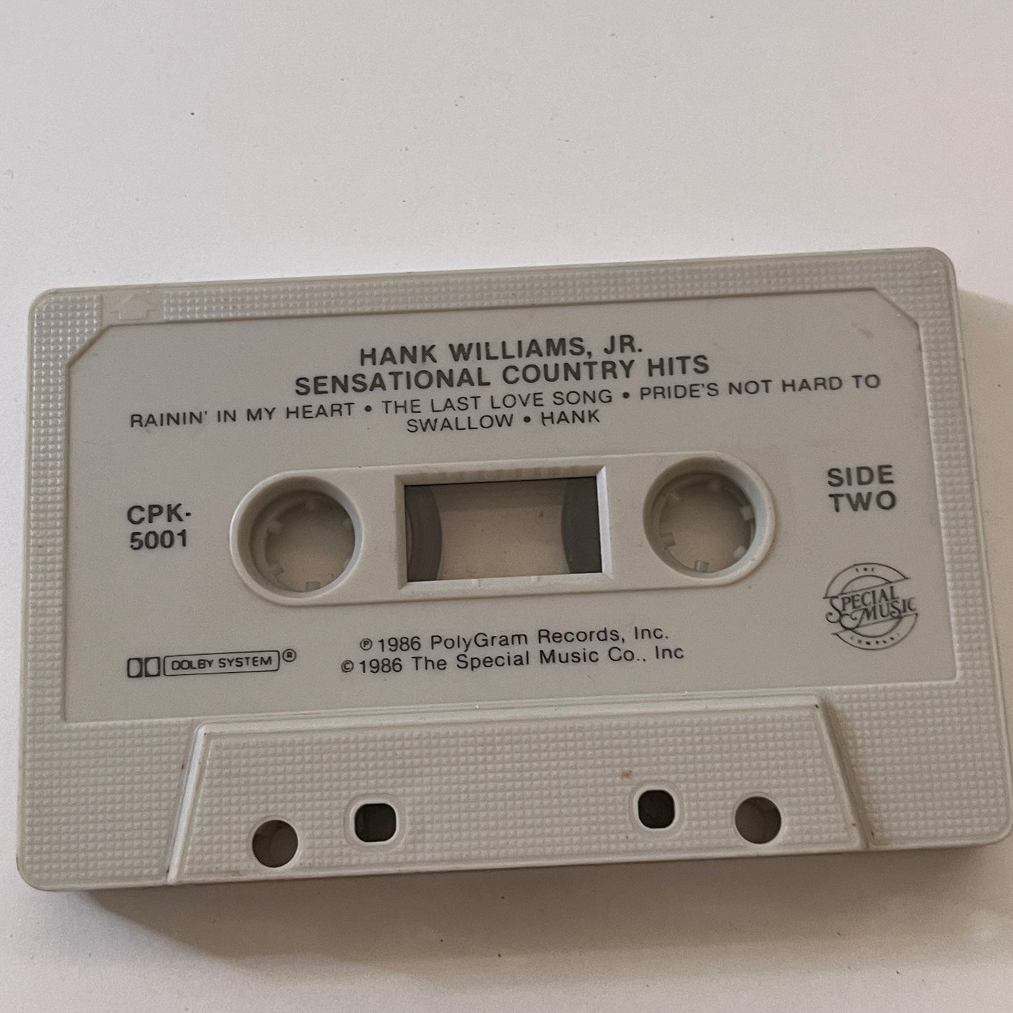 Hank Williams Jr Sensational Country Hits Cassette Tape TB6-OT2