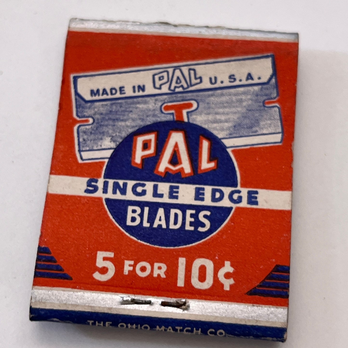 Pal Single Edge Blades For Your Beard Vintage Matchbook Cover TB8-MB3-3