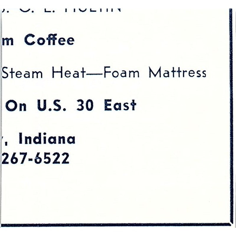 Lake Trail Cafe - Bill Huff - Pierceton Indiana 1964 Ad AG1-S12