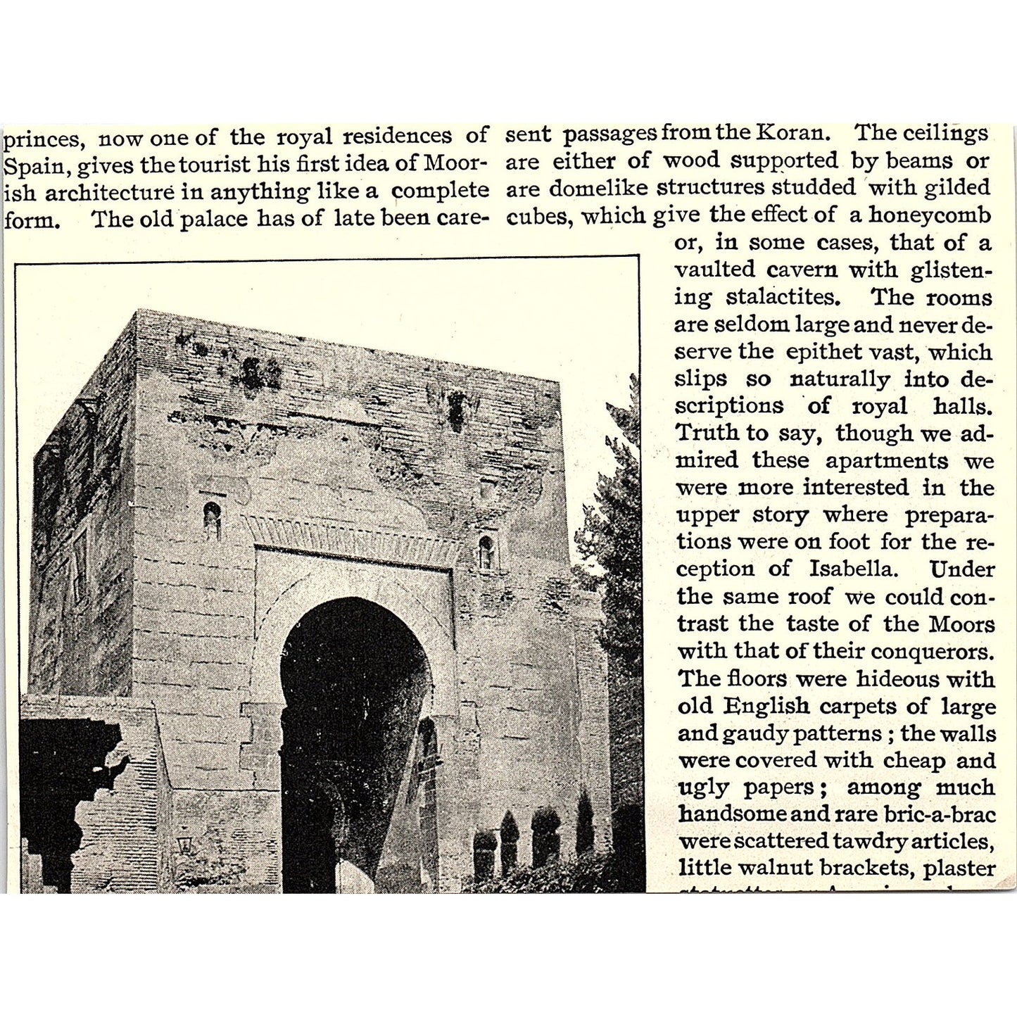 Photo of The Gardens of the Alcazar Seville 1892 Art Print AG2-9