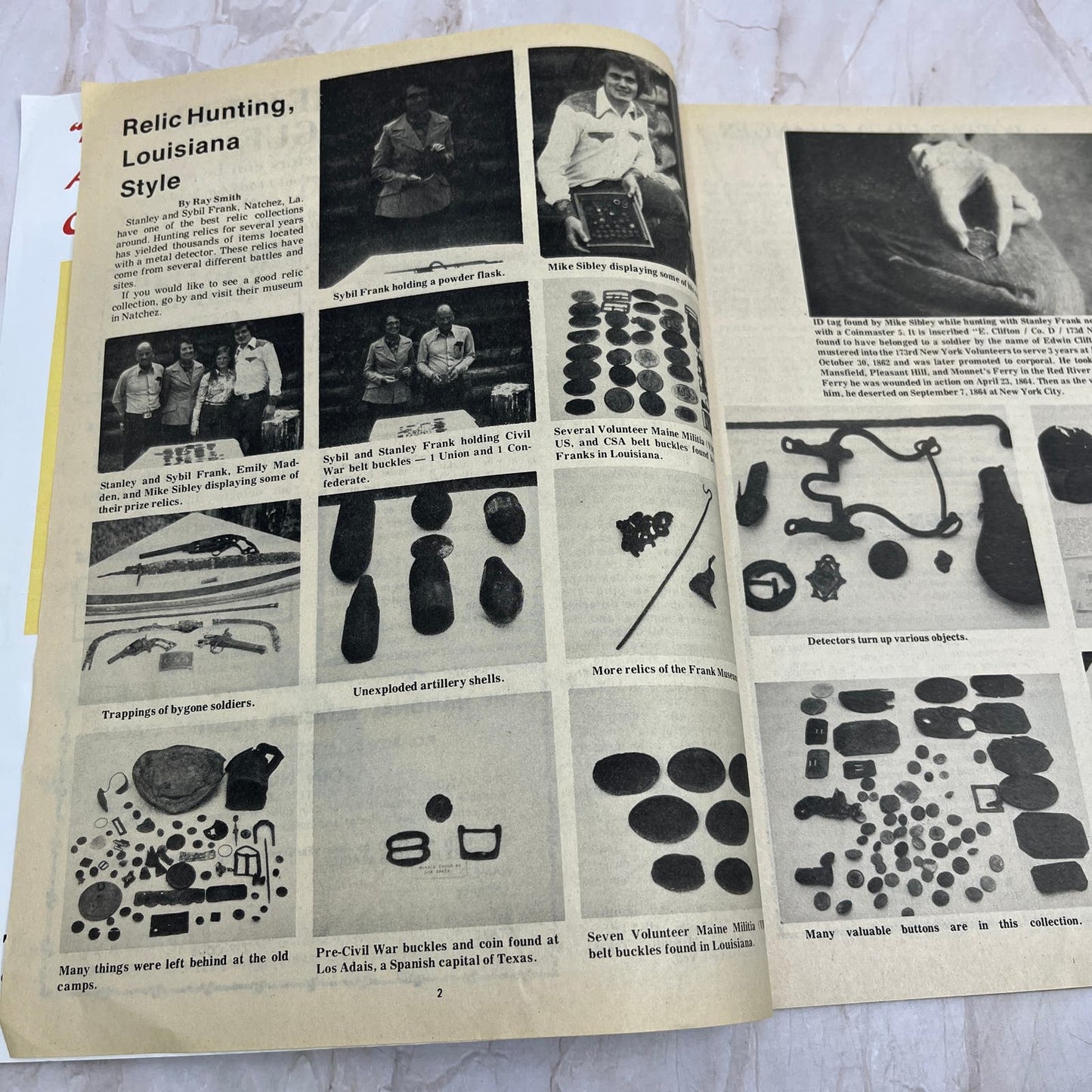 1976 National Treasure Hunters League Magazine - Mesquite TX Ray Smith M19