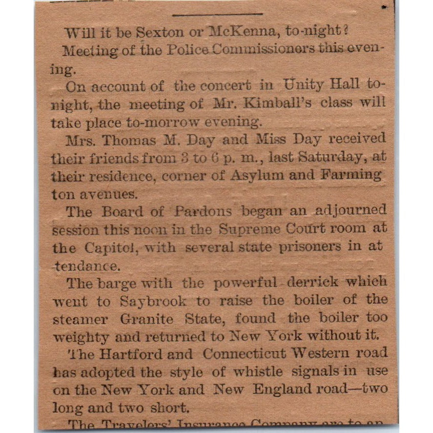 Fox & Co Deerfoot Farm Pork Products 1886 Hartford CT Victorian Ad AB8-HT1