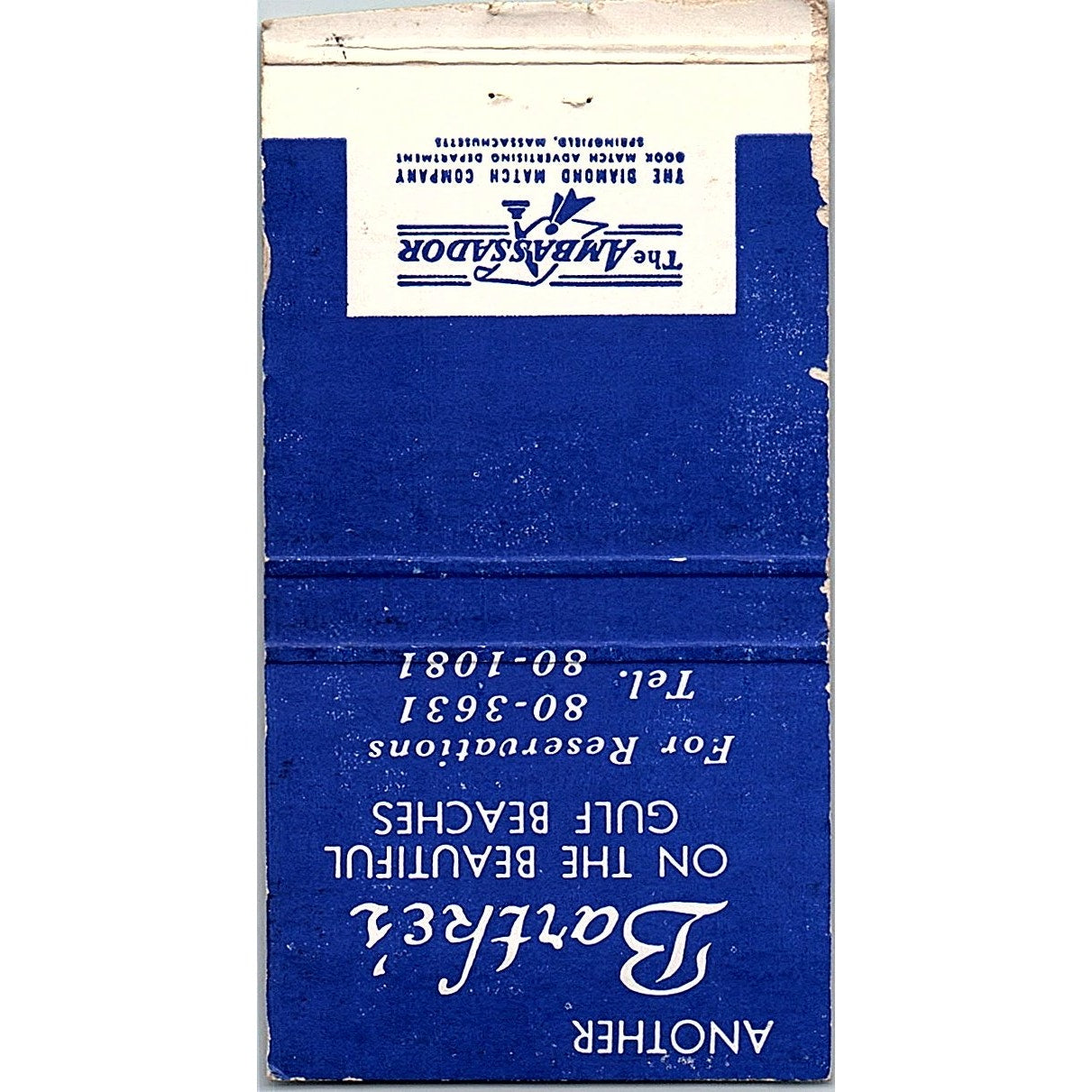 Alva & Frank Bartke's Restaurant Tampa International Airport Matchbook SF3-Y4