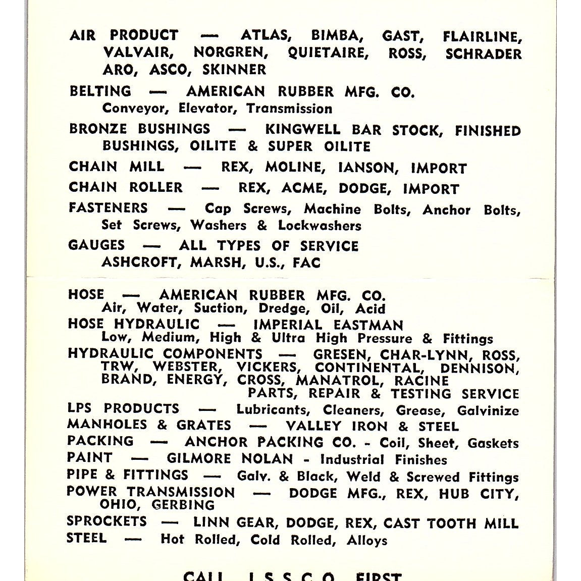 Bill Choat Industrial Steel & Supply North Bend OR Vintage Business Card SE5-B1