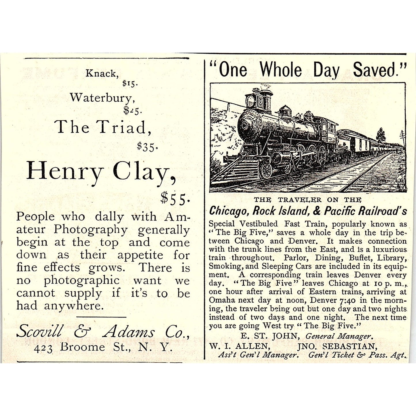 The Crown Perfumery Co Crab Apple Blossom Perfume London 1892 Ad AG2-H6