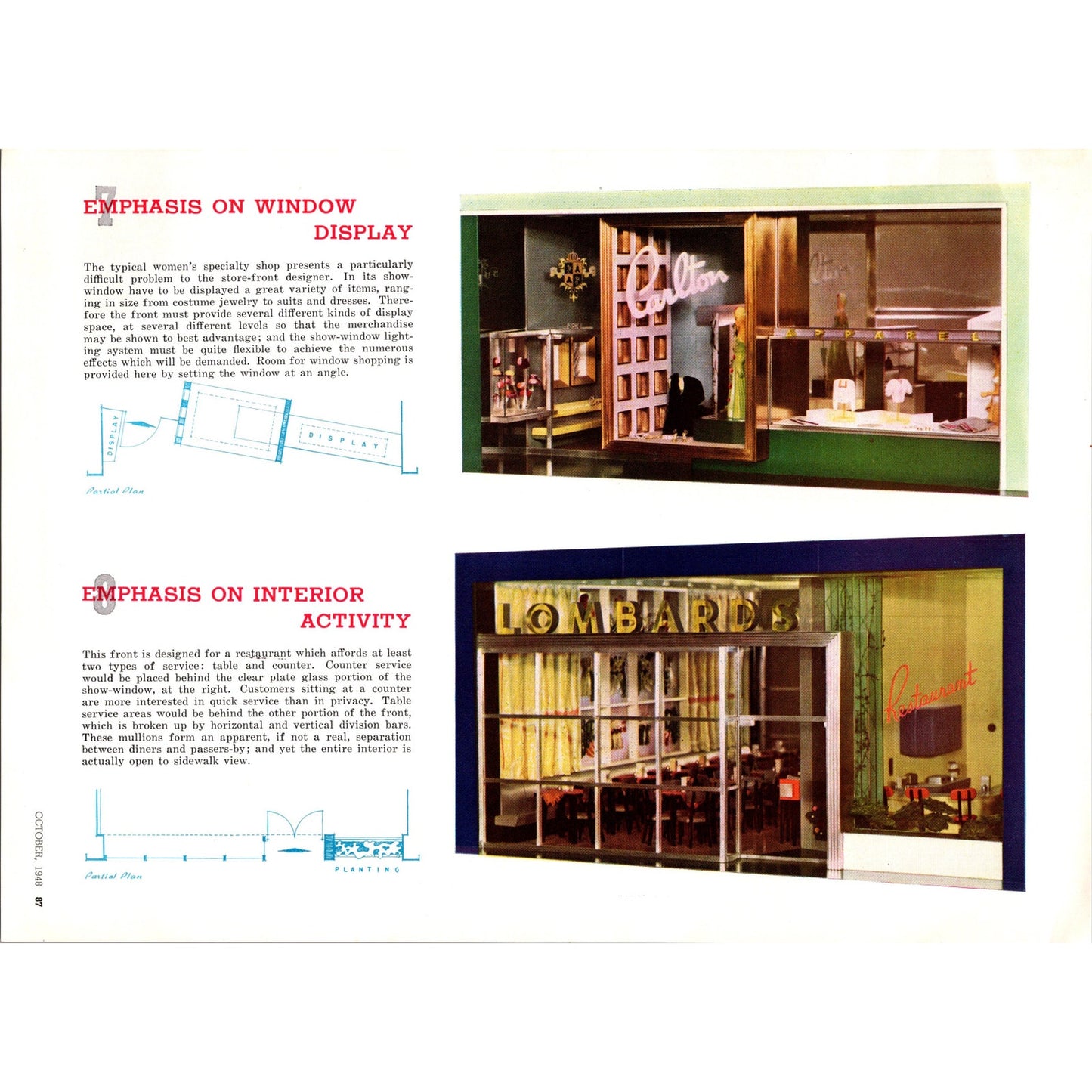 12 Store Modernizations Exhibit of Stores by E.A. Lundberg 1948 Article B8