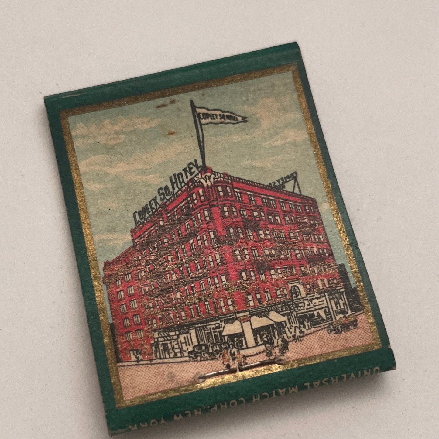 Copley Square Hotel Boston by Pattens Vintage Matchbook Cover TB8-MB2-4