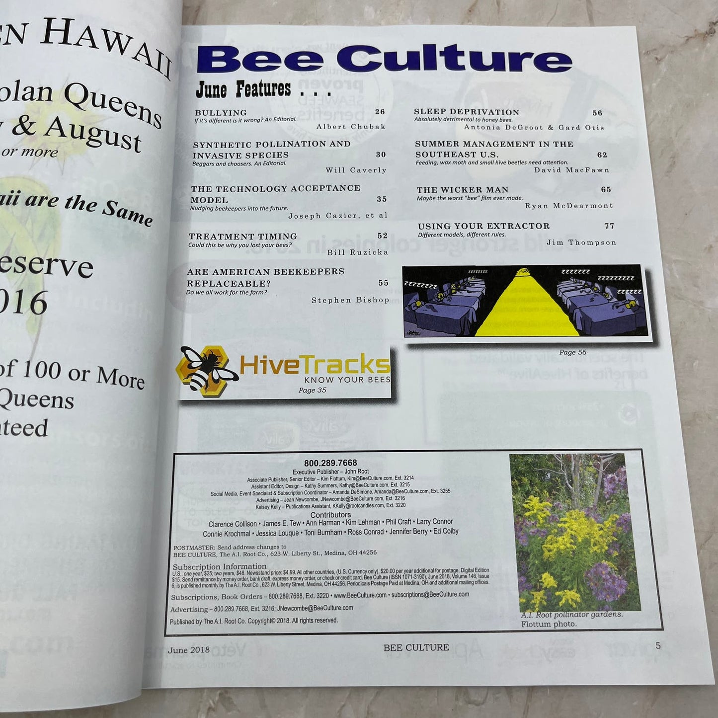 2018 Jun Bee Culture Magazine Magazine - Magazine of American Beekeeping M7