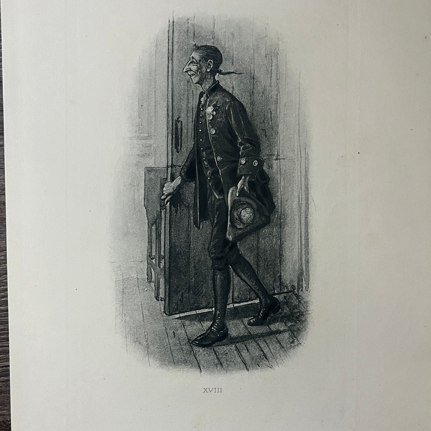 Edwin Austin Abbey - Ichabod Crane Engraving Art Print 9x12 V8