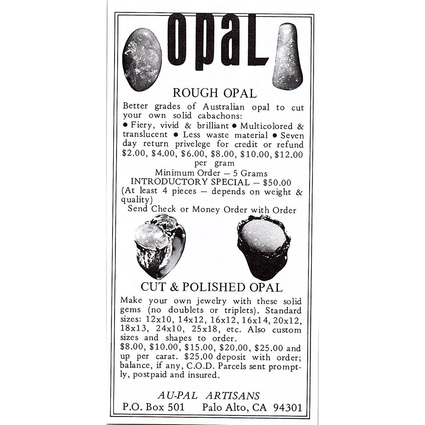 Dick Ells Co Lost Wax Los Angeles CA 1972 Ad AF8-M3