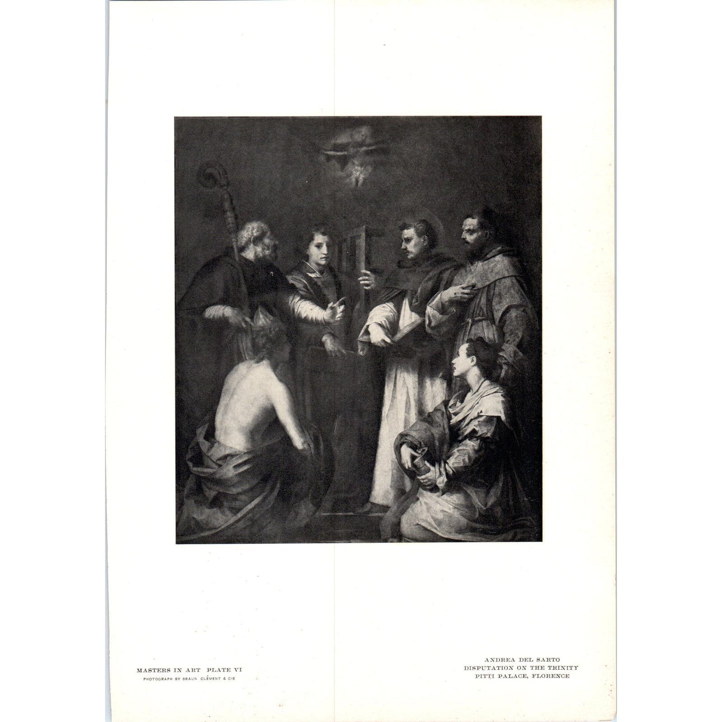 Disputation on the Trinity - Andrea Del Sarto c1905 Art Print D15