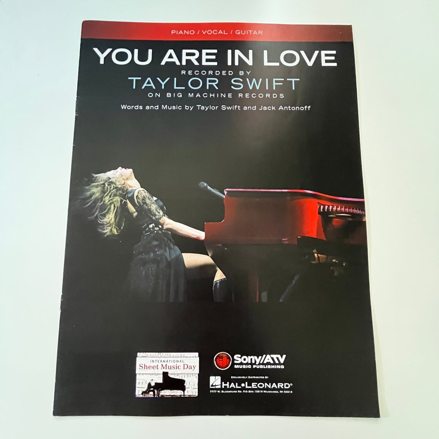 Taylor Swift - You Are In Love - Piano, Vocal, Guitar Original Sheet Music V31-2