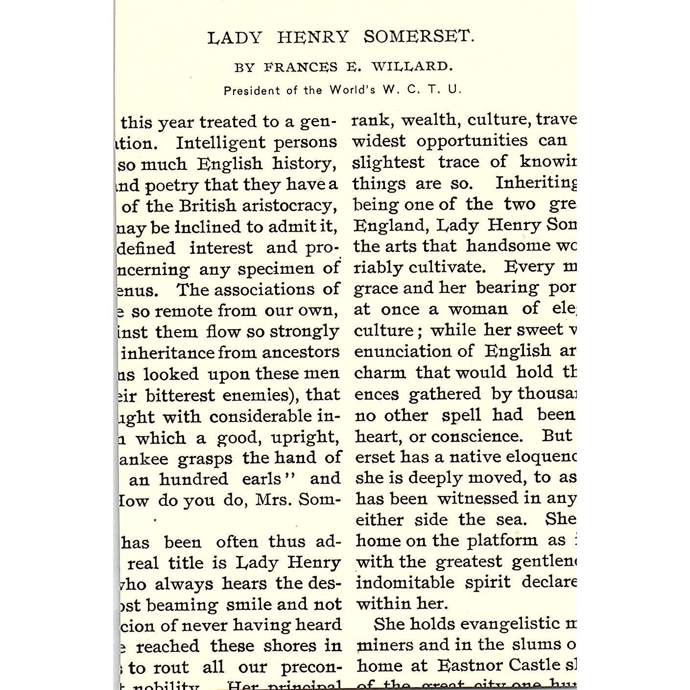 Lady Henry Somerset Portrait 1892 Art Print AG2-M24