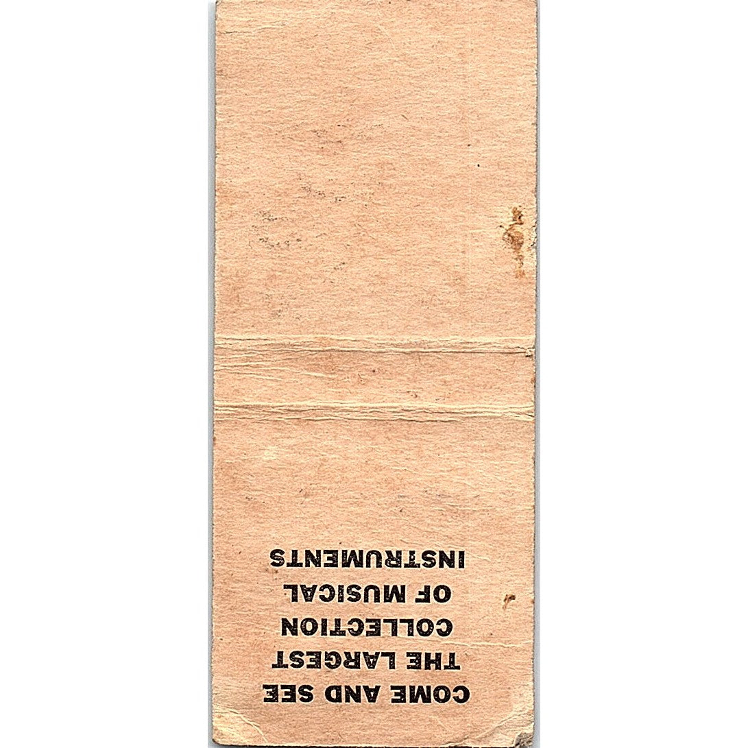 Al's Museum Bar Alvin E Szutzka De Pere WI Pinup Vintage Matchbook Cover SC7-Y6
