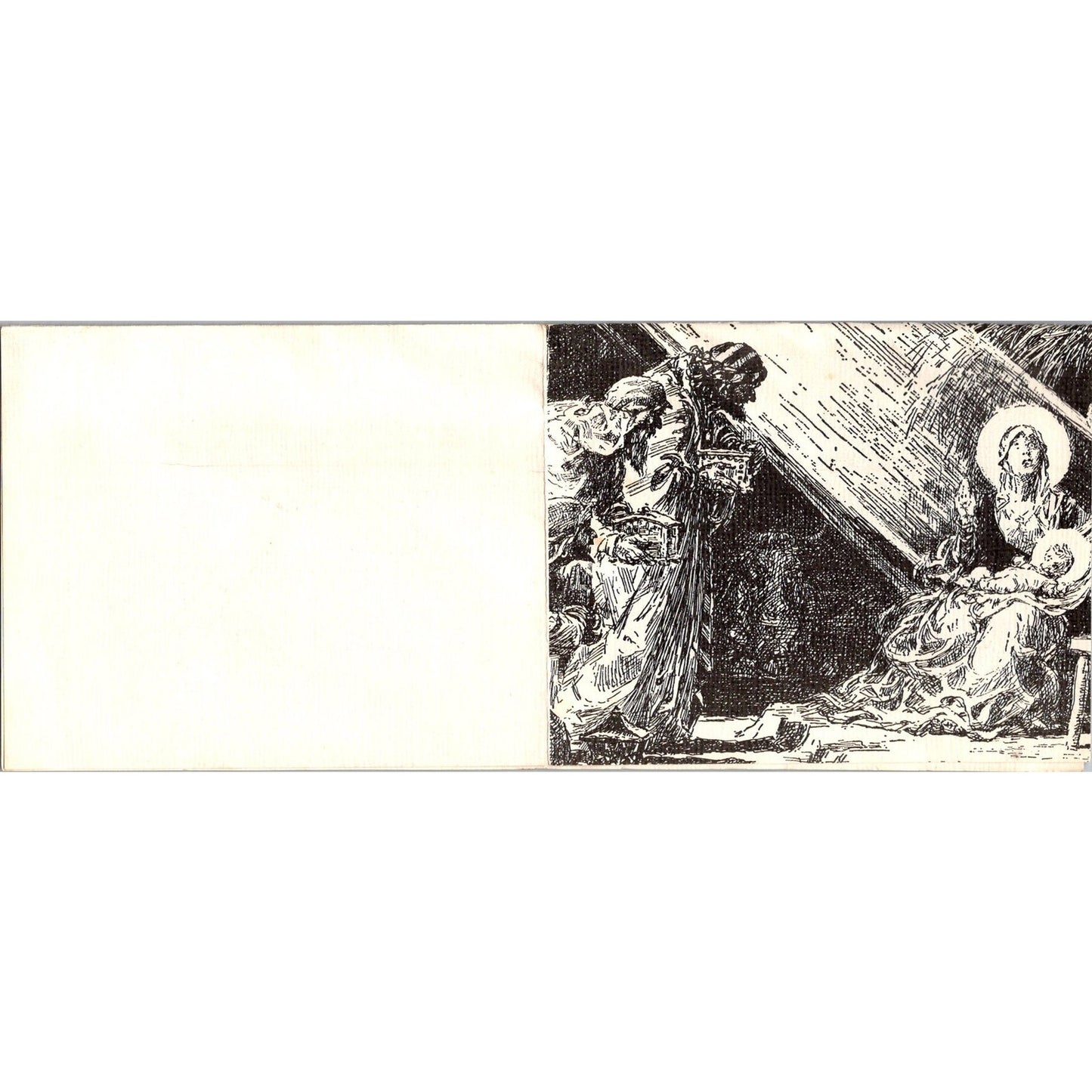 Federated Church Carl Fearing Schultz Cambridge MA 1961 Christmas Card AI9-H3