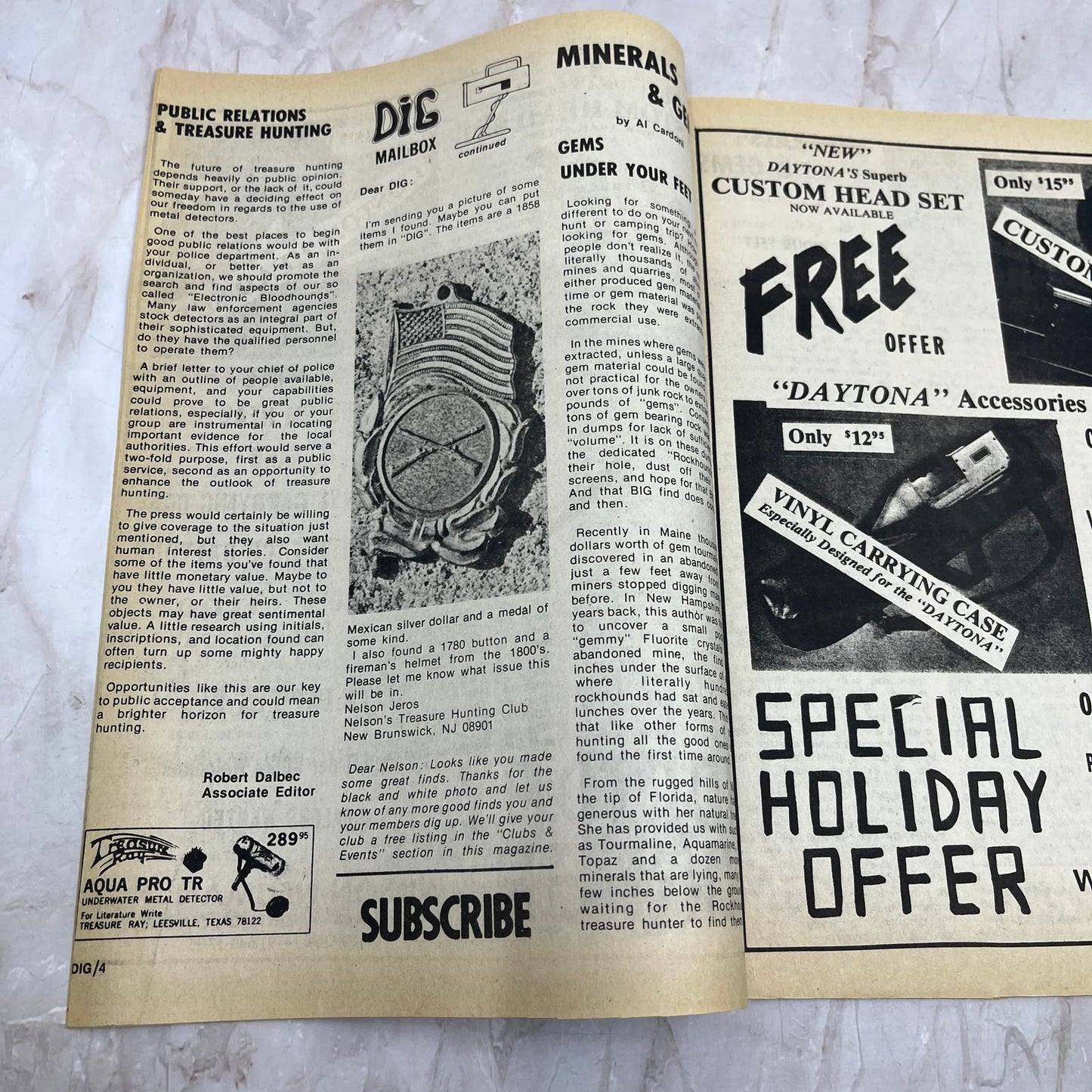 1977 Fall/Winter - DIG Eastern Treasure Hunters Magazine - Coins Gems Rocks M18