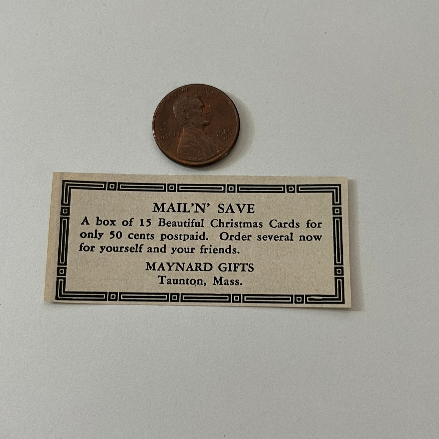 Maynard Gifts Mail N' Save Taunton MA 1952 Yankee Magazine Ad SAG5-S2