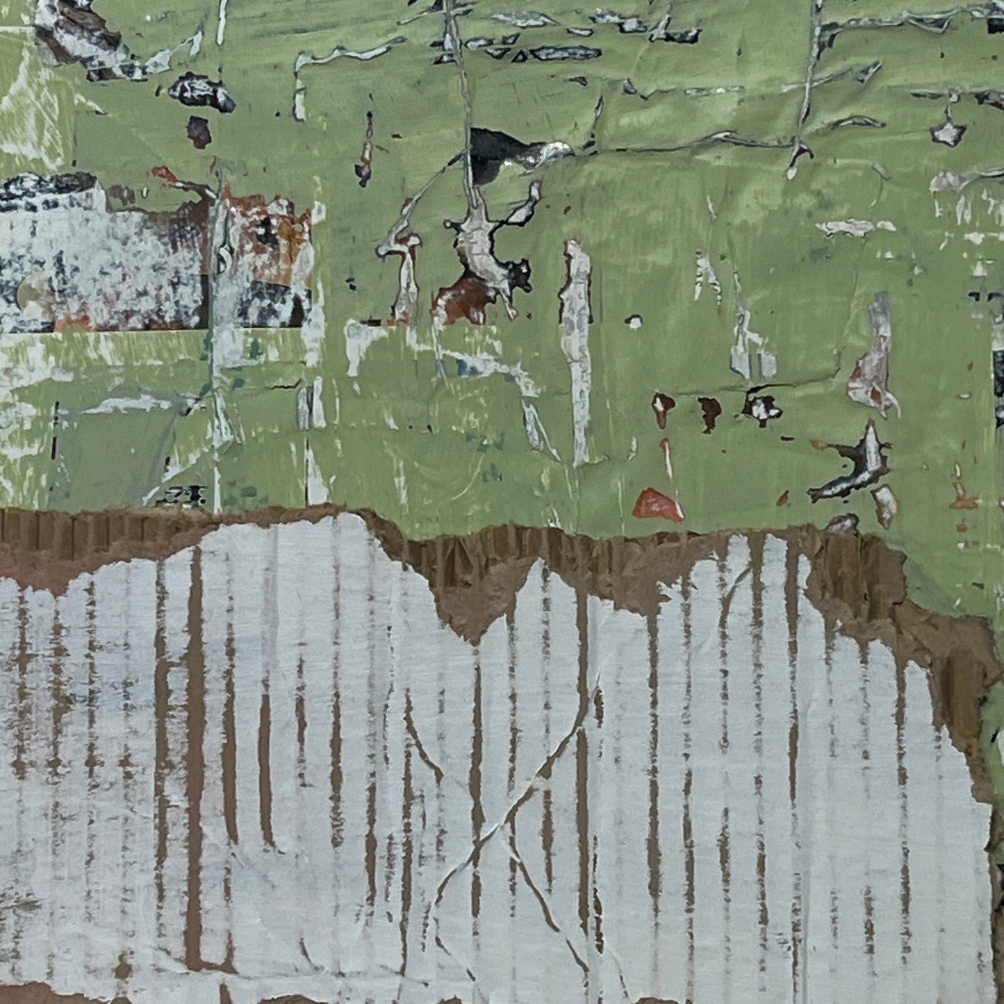 Original Mixed Media Modern Art Collage Painting 11x14 "Pardon"