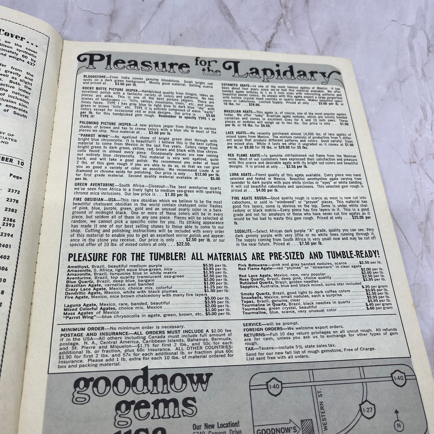 Gilson Synthetic Emerald Crystal - Lapidary Journal Magazine - Jan 1977 M27