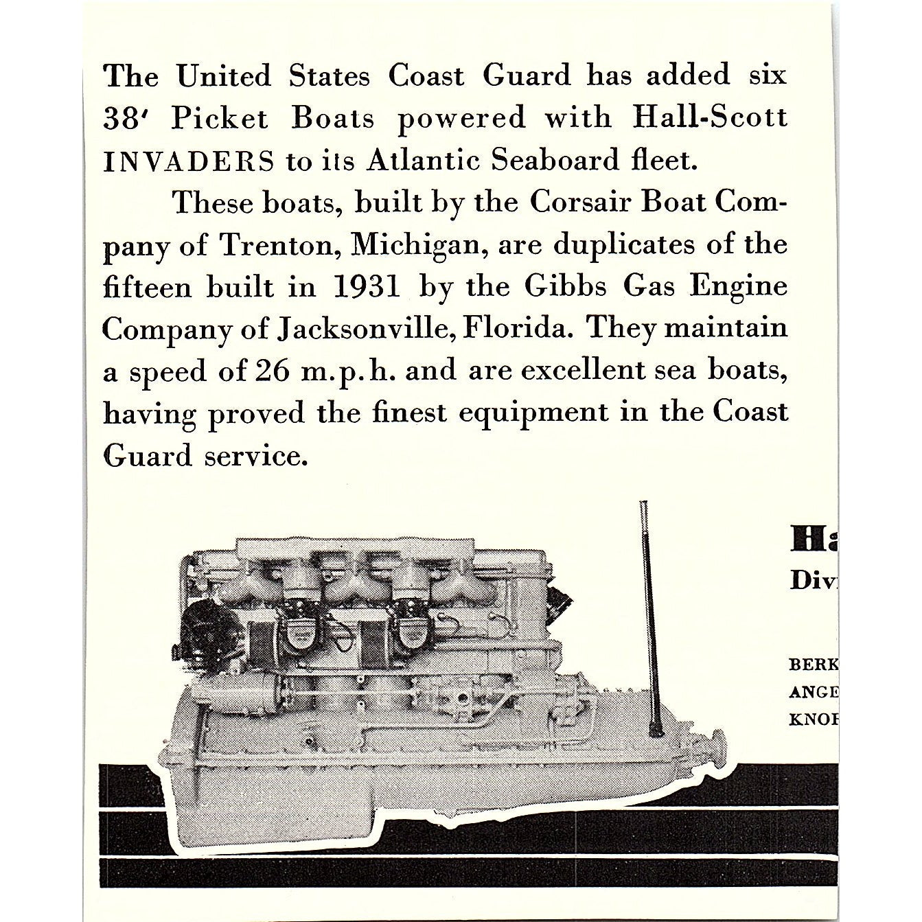 Marblehead and Gloucester - Houston-Kemper Boat Co Cincinnati 1932 Ad AG2-H3