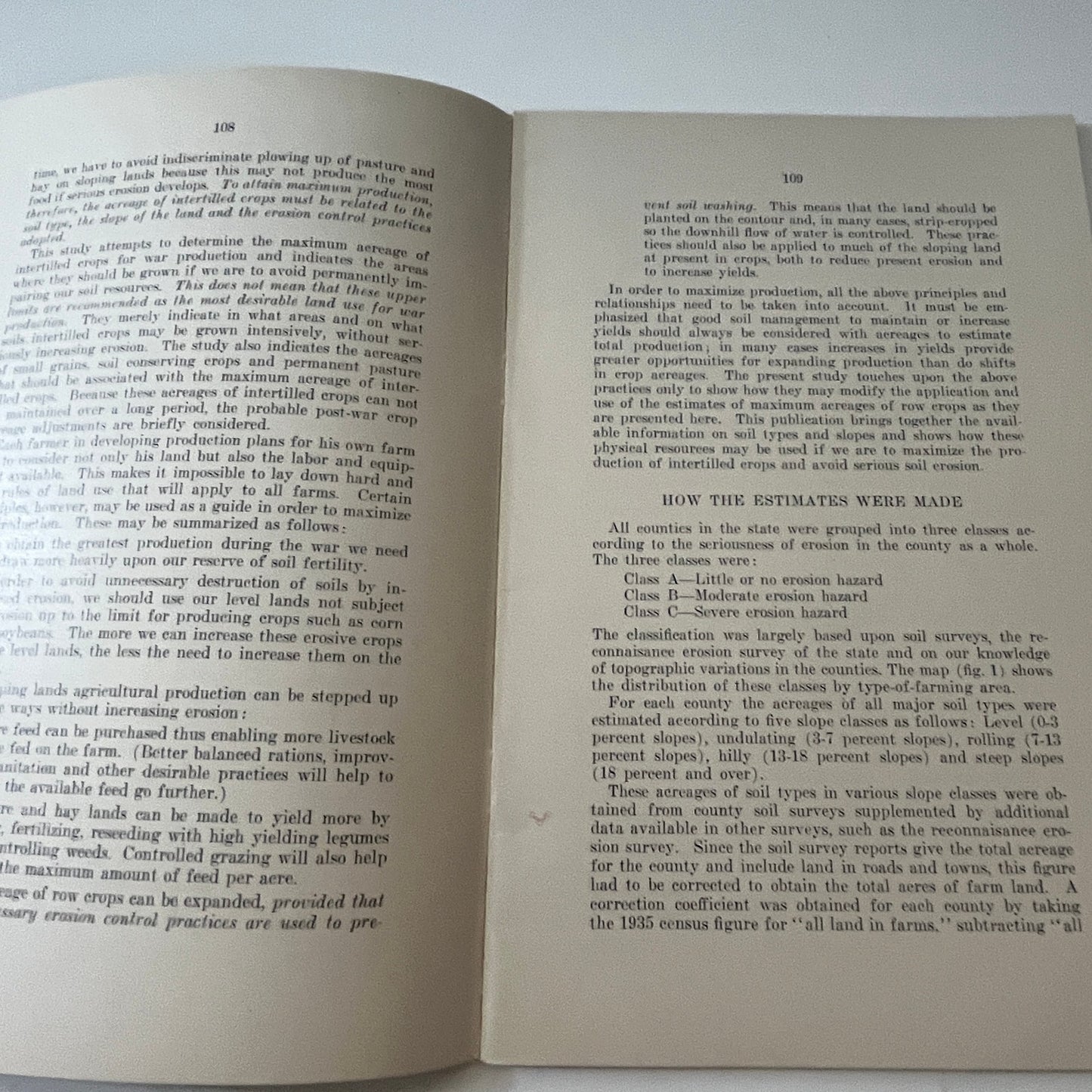 Adjusting Crop Acreages for War Production to Soil Resources Iowa 1943 TK2-XB3