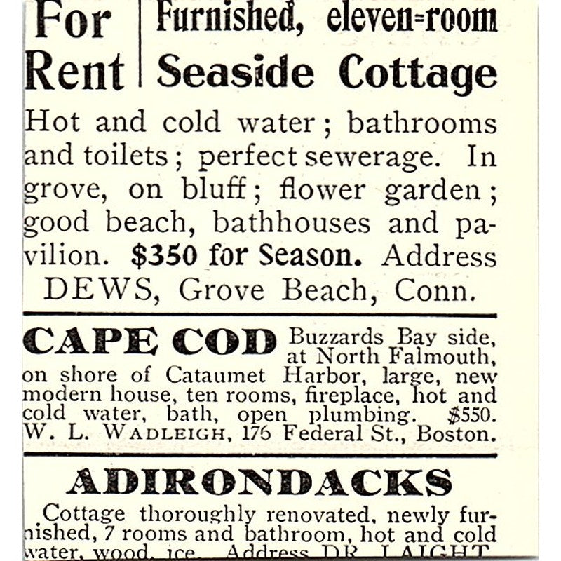 Shingle Nook - Woodmont-on-the-Sound New Haven CT 1903 Ad AF8-S25