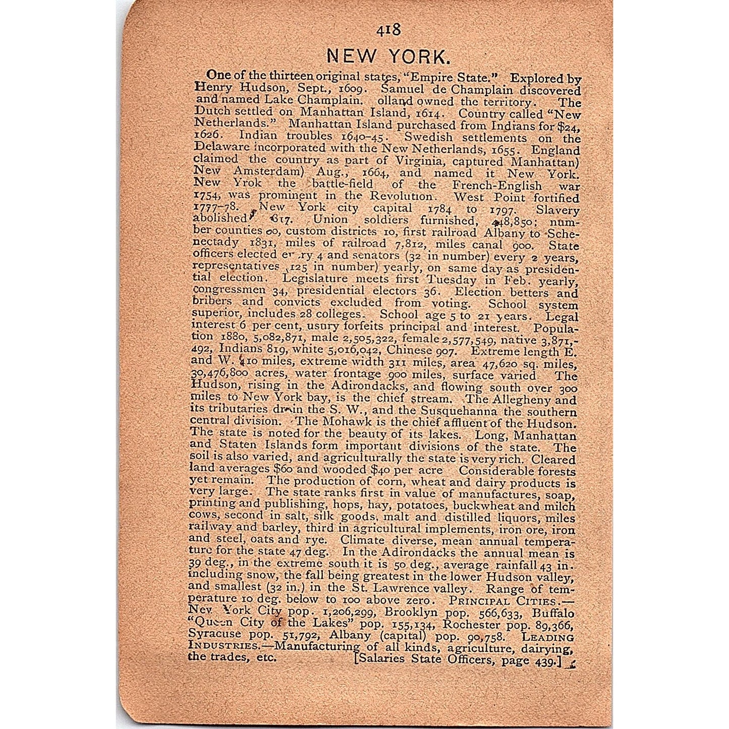 Antique 1889 Map of New Mexico 1889 Pocket Map Engraving SAG4-H4