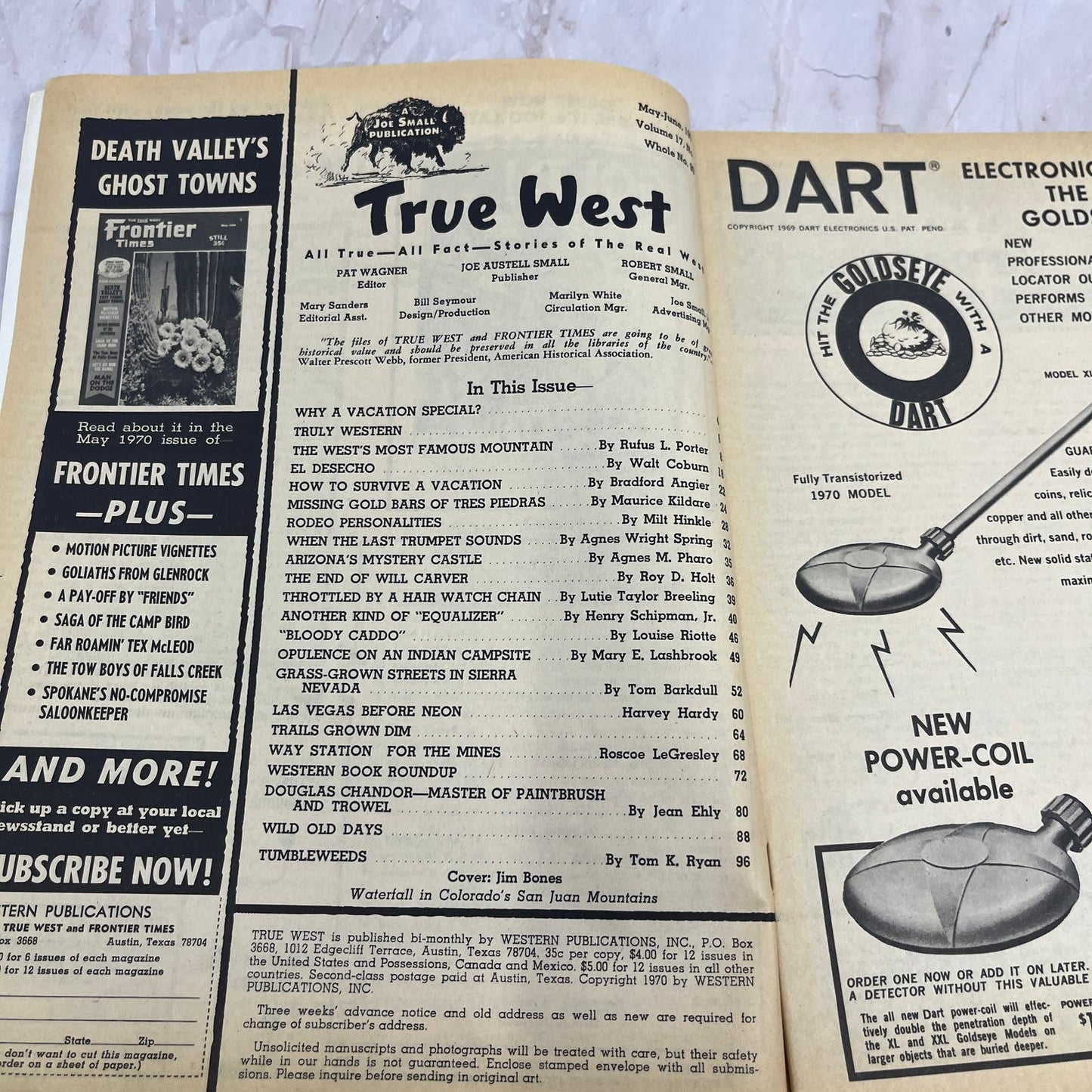 1970 June - True West Magazine Will Carver El Desecho Jack Pershing M20