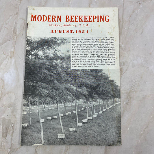 1954 Aug Modern Beekeeping Magazine Clarkson KY Walter T. Kelley TD5