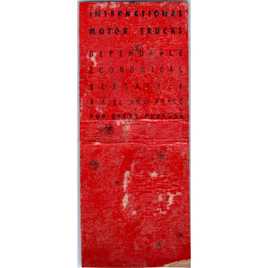 International Harvester Co Eau Claire WI Vintage Matchbook Cover SD2-Y2