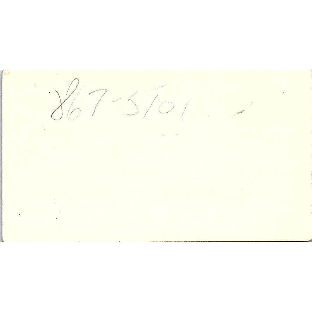 Howard Hughes Jim Weaver Moon Datsun Lakewood CA Vintage Business Card SD9-B9