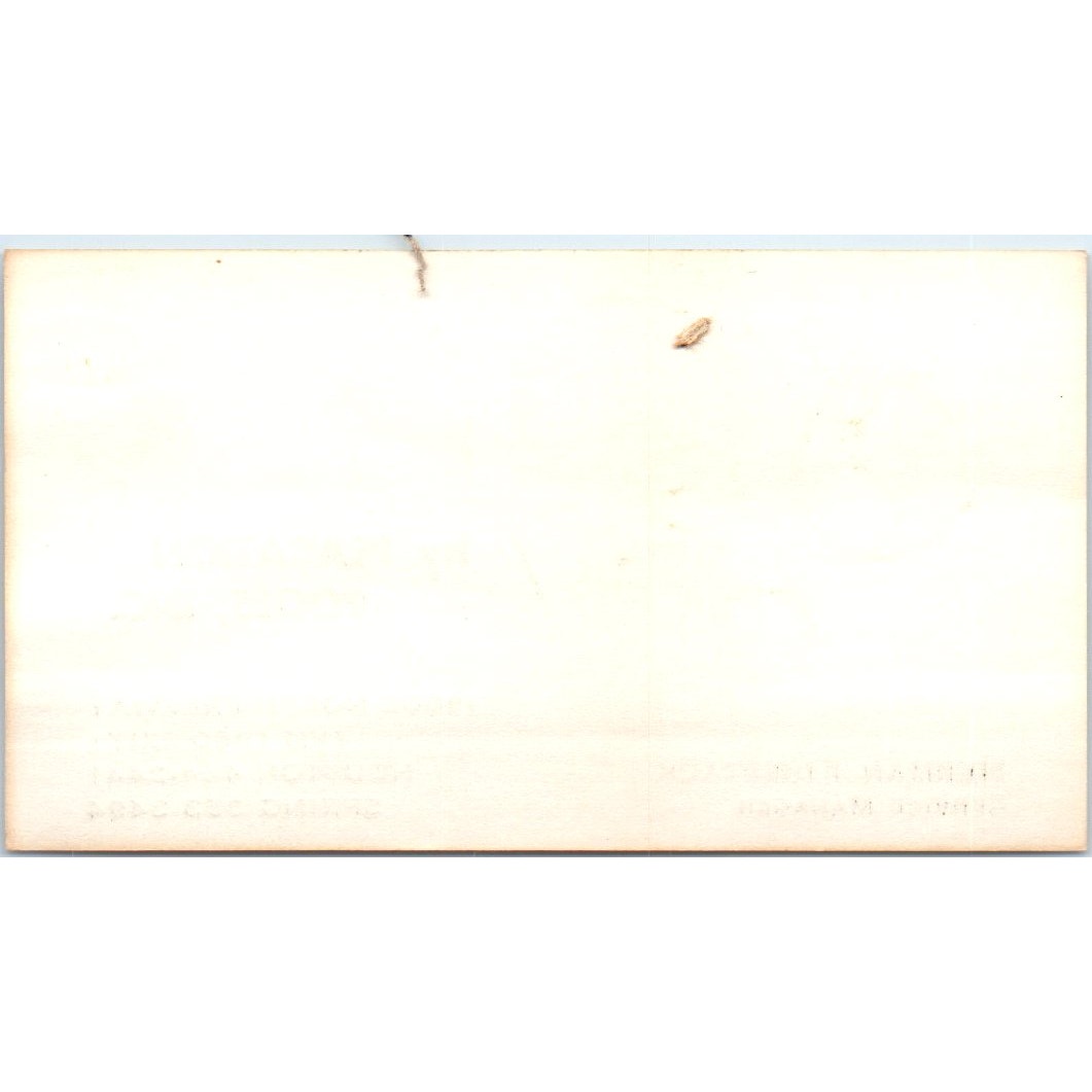 Herman Firestack Master Pools Placation Pools Houston Vtg Business Card SD4-B2