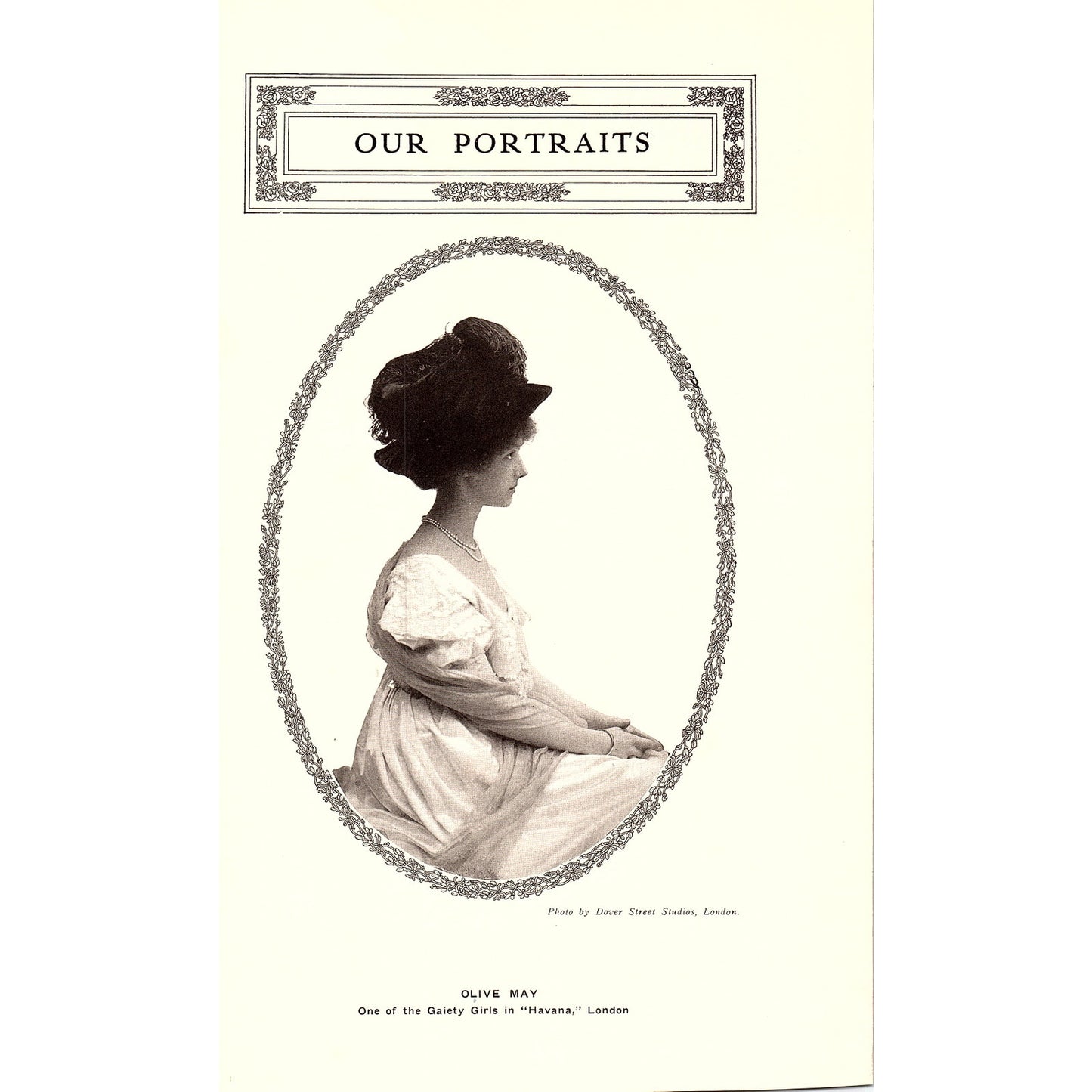 Robert Mantel as King Lear, Olive May Gaiety Girl Double Sided Article 6x11 V10