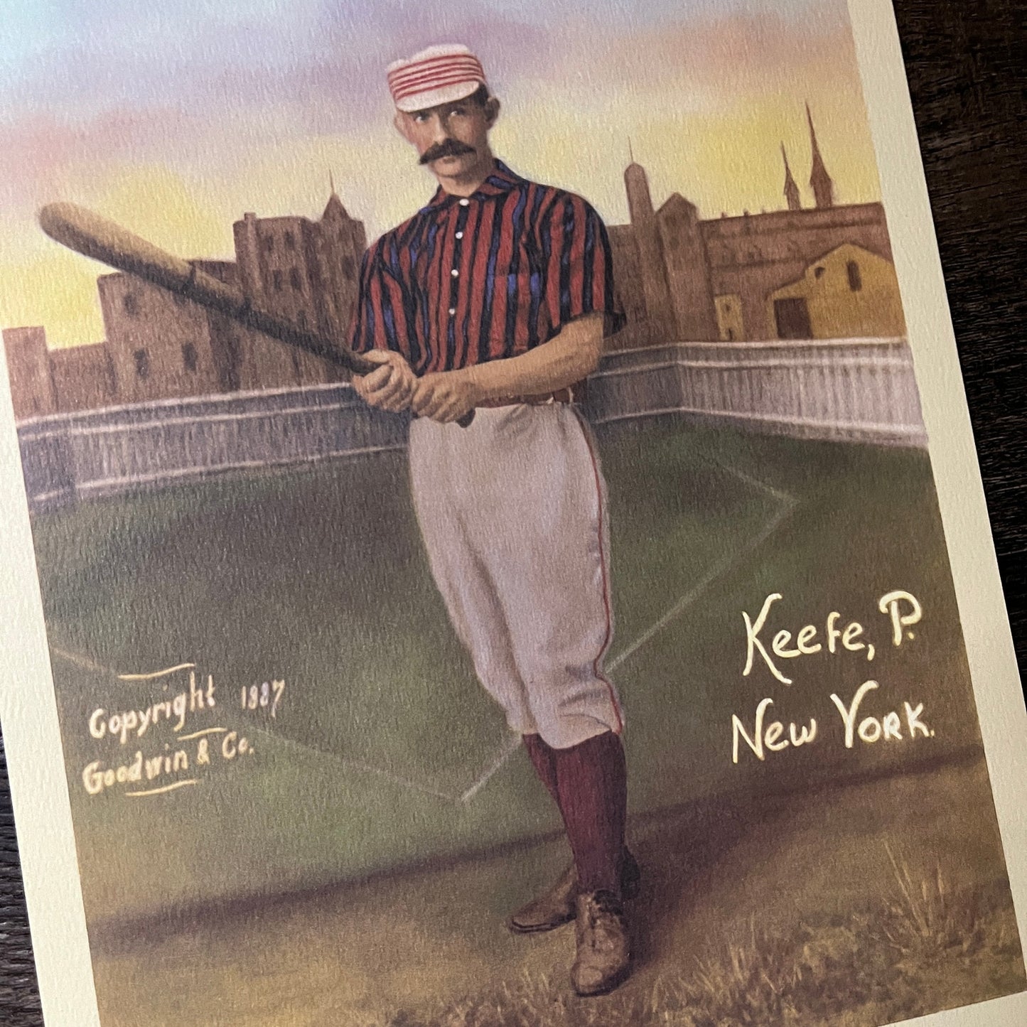P. Keefe New York Old Judge Century of Baseball 1987 Poster V14-1