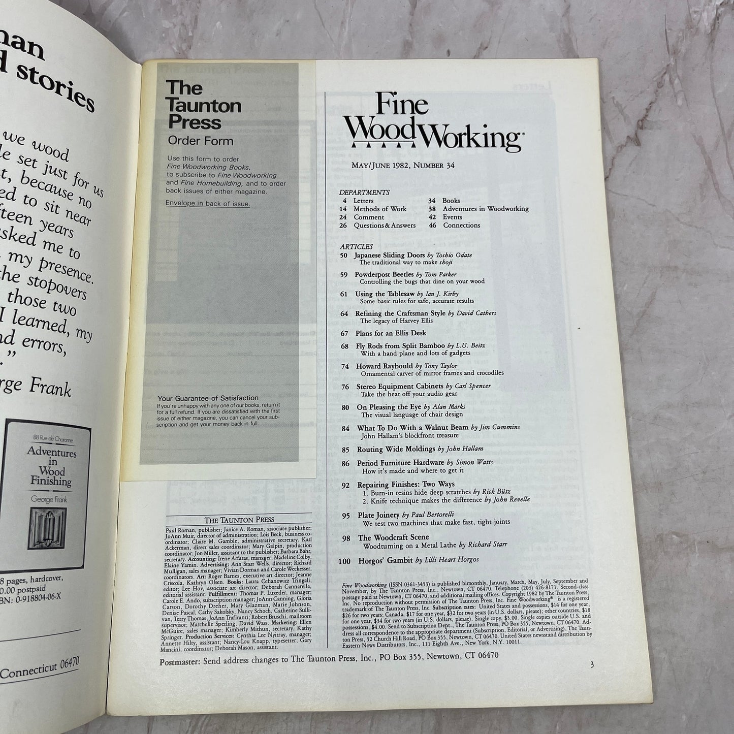 Making Shoji - May/Jun 1982 No 34 - Taunton's Fine Woodworking Magazine M33