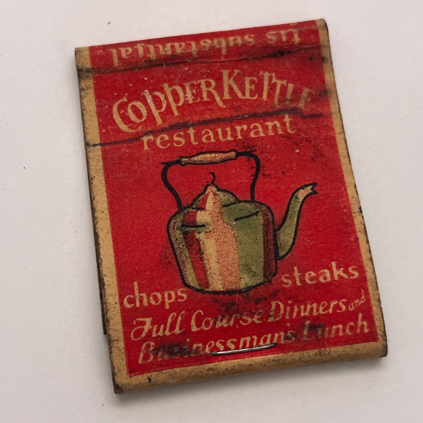 Copper Kettle Coffee Shop Albany NY Vintage Matchbook Cover TB8-MB-5