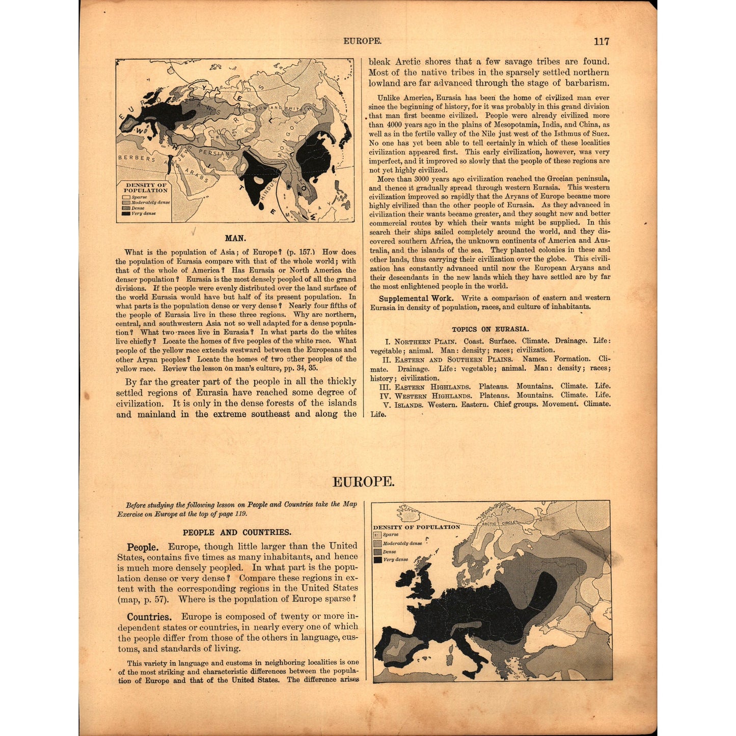 Map of Europe German Empire Britain Russia France Spain 1901 Map V14-1