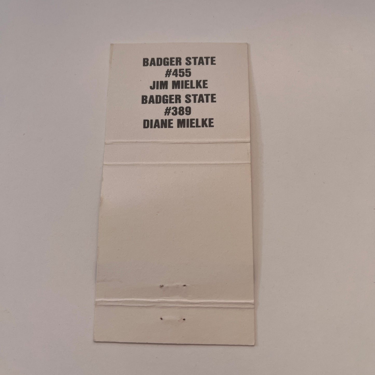 1996 Badger State Matchcover Club Swapfest Milwaukee 1996 Matchbook TB6-MB2-7