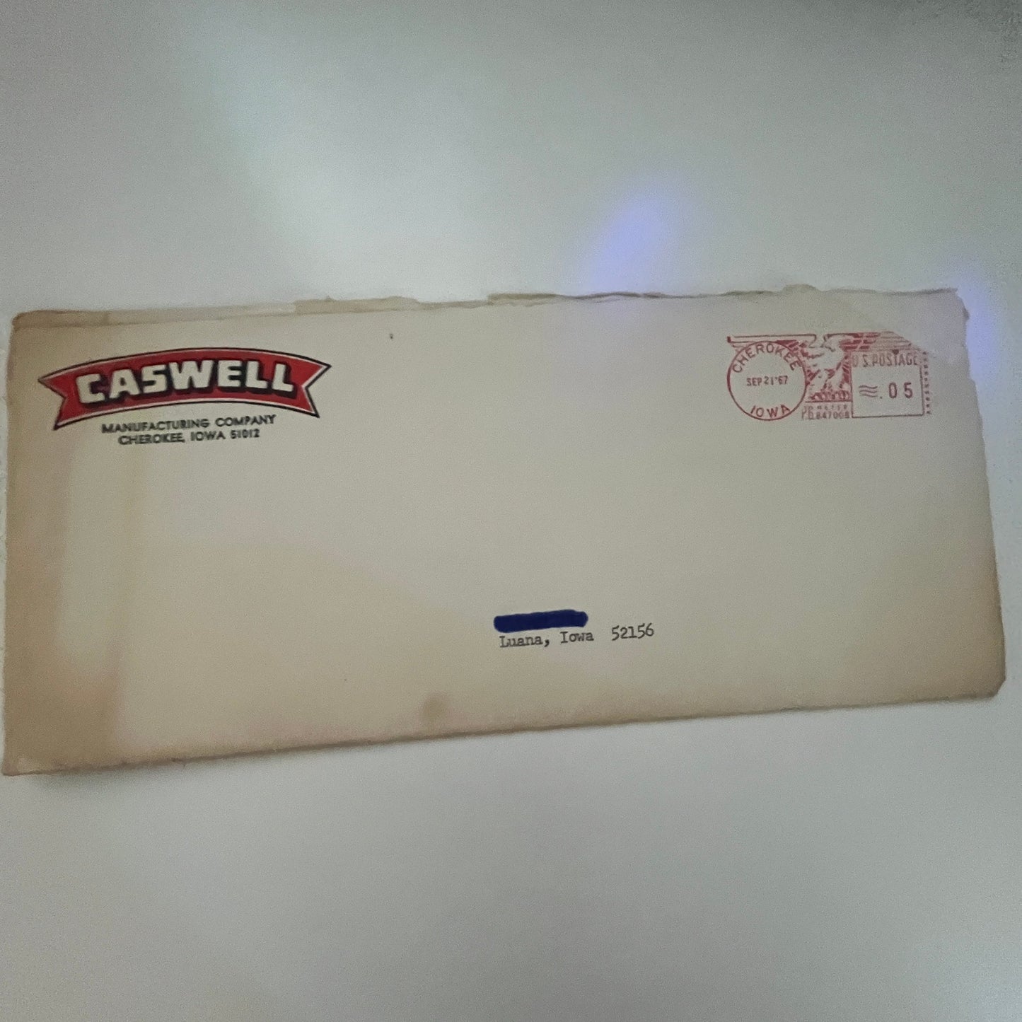 1967 Caswell Manufacturing Company Cherokee IA Farming Ephemera AJ3-1