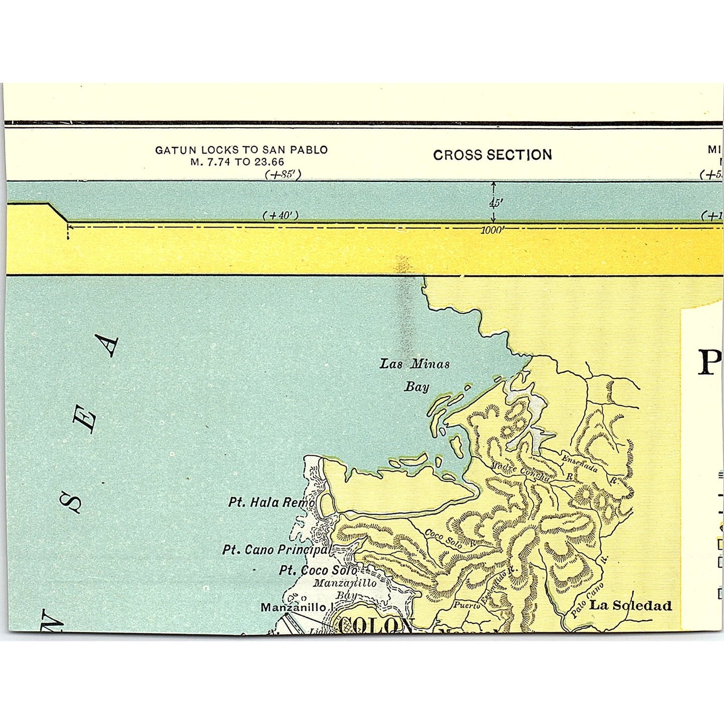 Steam Shovel in Culebra Cut Moving Rocks 1910 Print AF6-1
