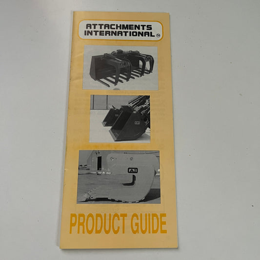 Attachments International Product Guide Pelican Rapids MN Vtg Brochure AJ2-H8