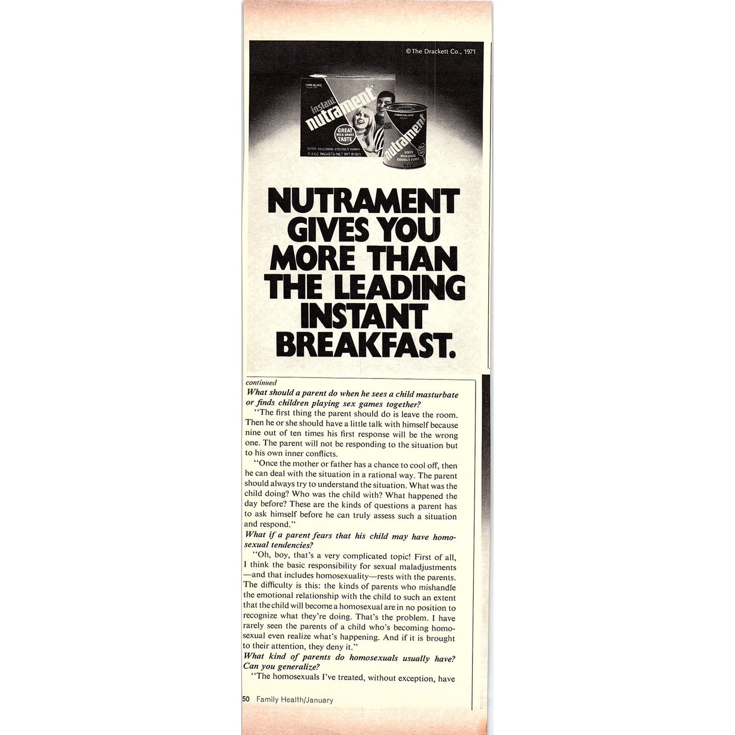 Cream of Rice for Digestive Problems Lancaster PA 1972 Ad AF3-16