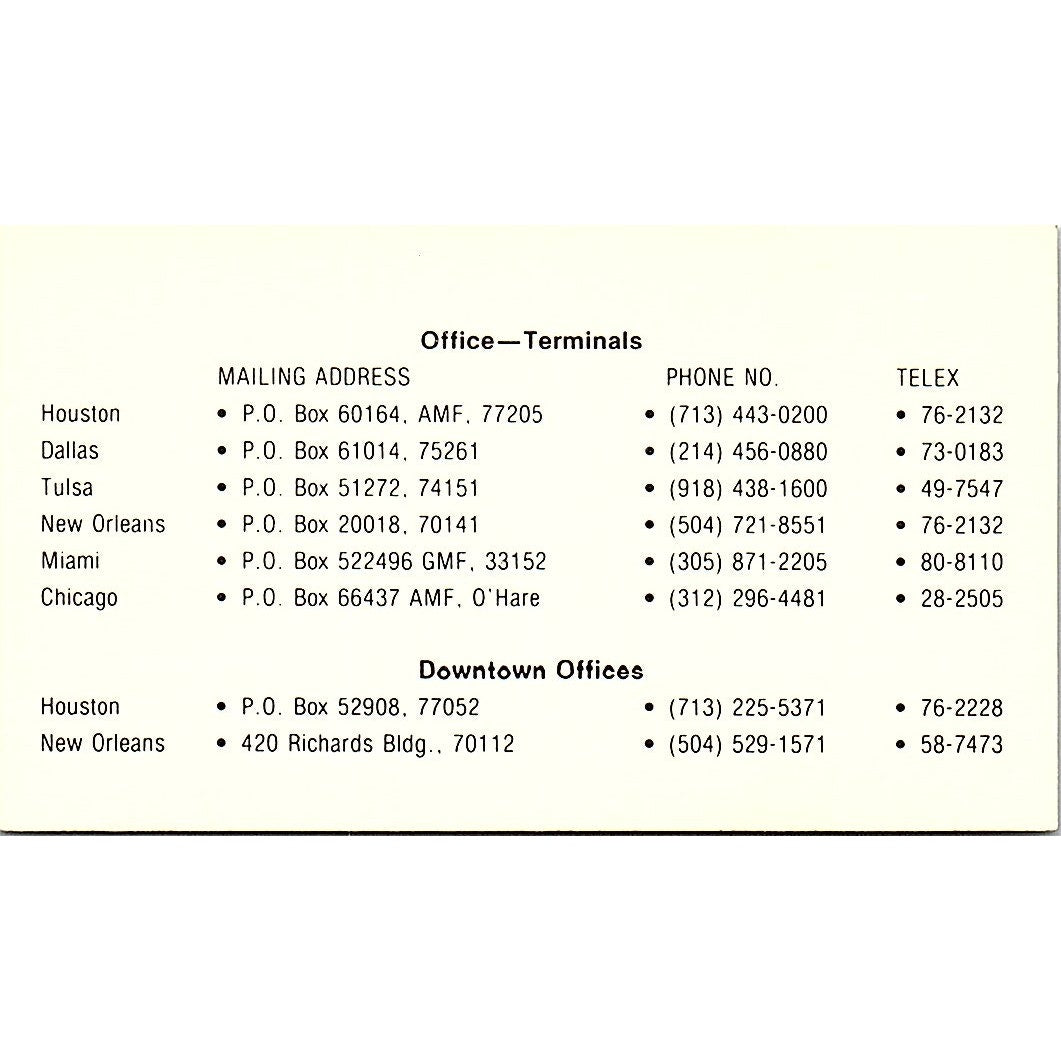 Henry L Hahn Jr Harle Services Inc Houston Vintage Business Card SD9-B7