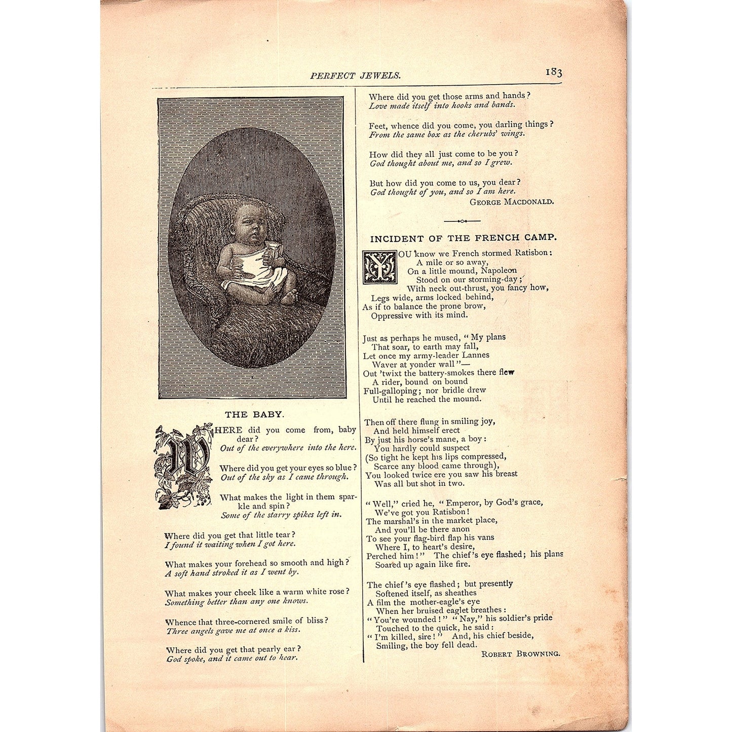 The Alhambra by Moonlight - Washington Irving 2 Pages 1884 Poem TA5-CJ-4