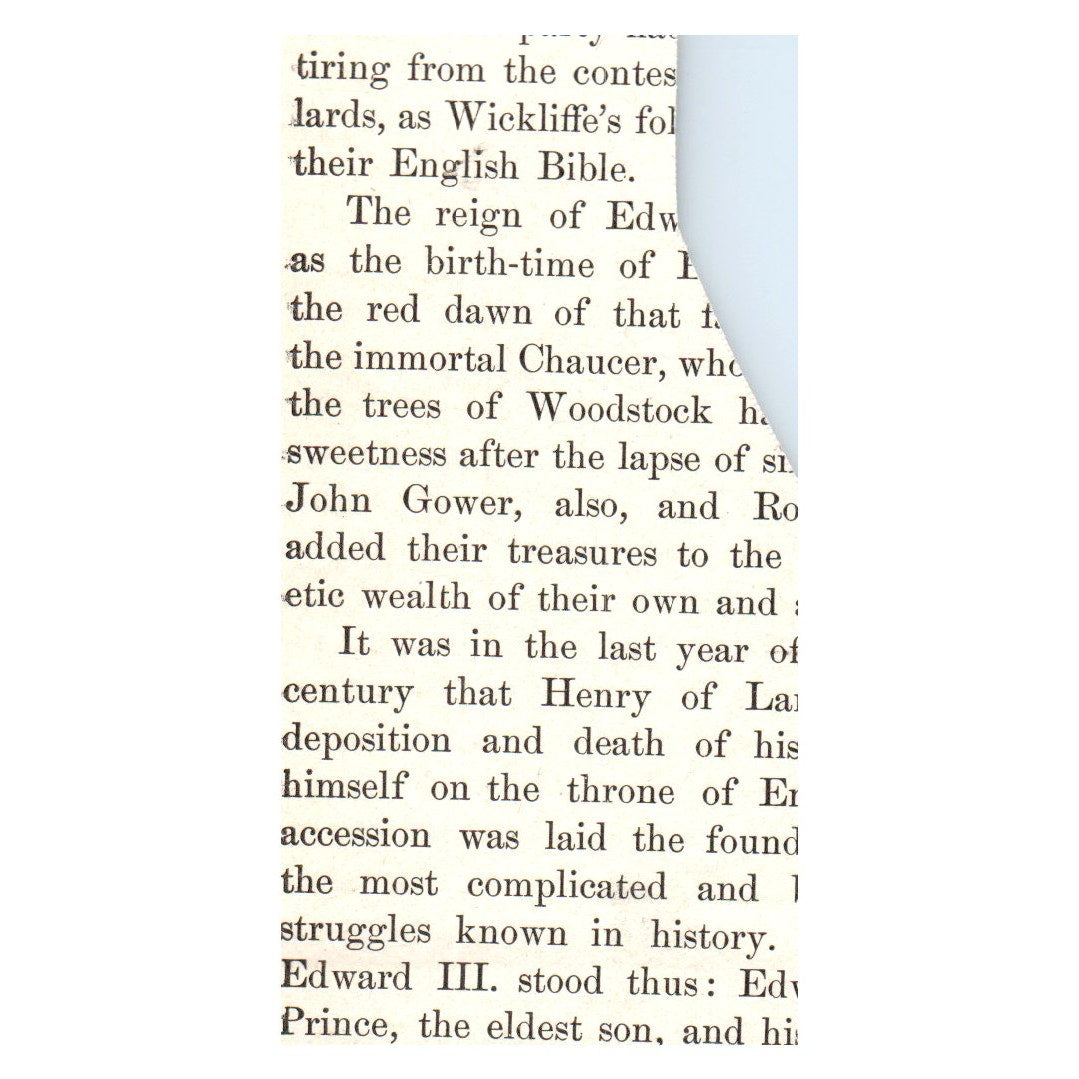 John Wickliffe From Luther Statue in Worms 1911 Engraving Print AF5-M1