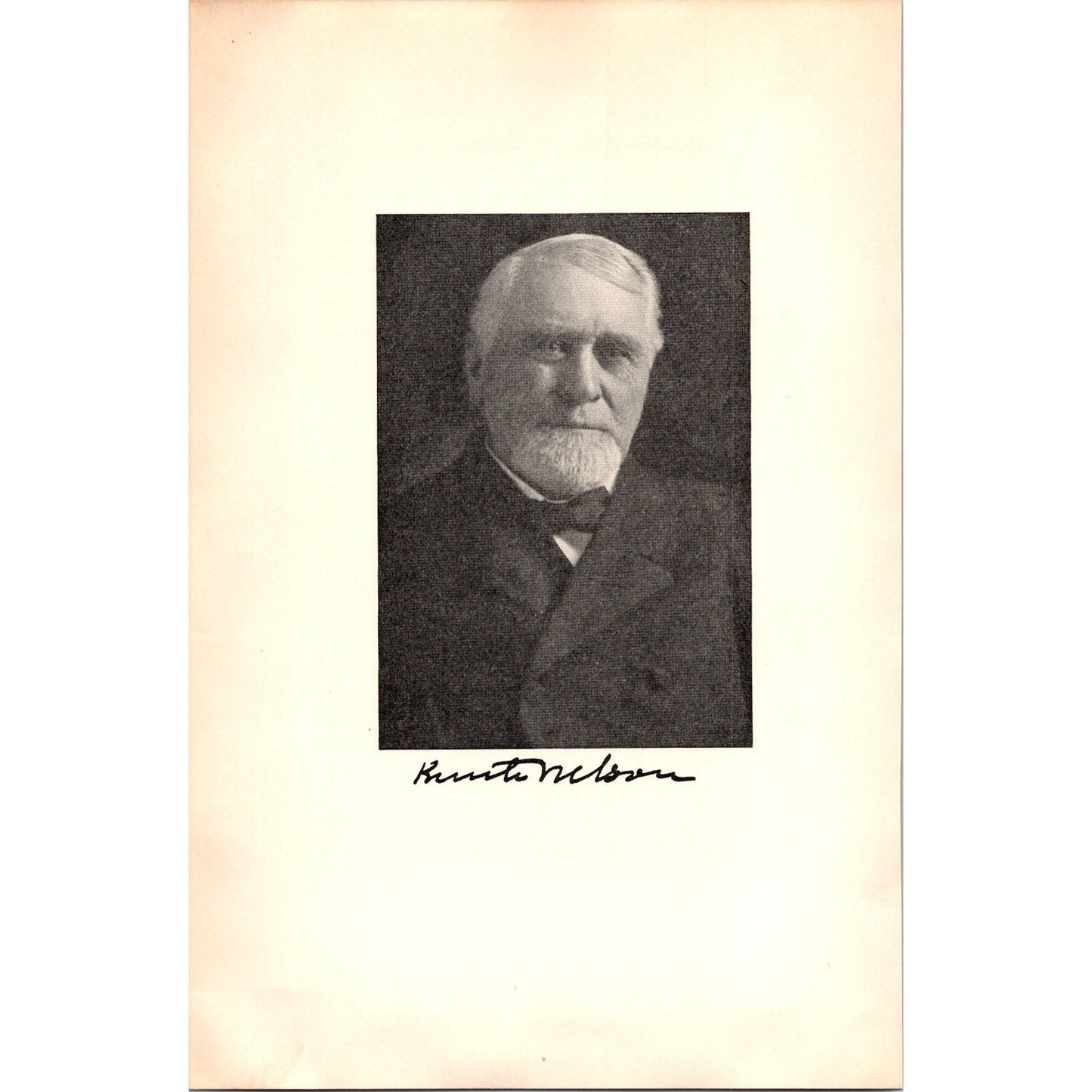 Knute Nelson Portrait 1935 MN Book Plate Print I20