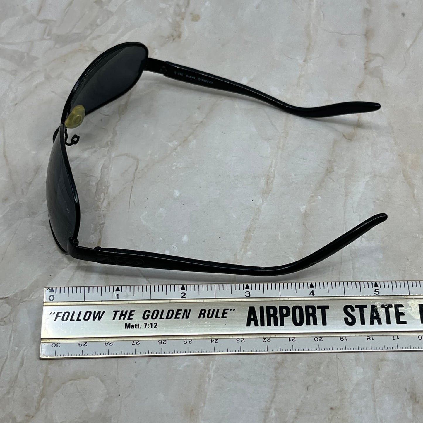 Vintage Vogue Italy Black Sunglasses Eyeglasses Frames TD5G3-11