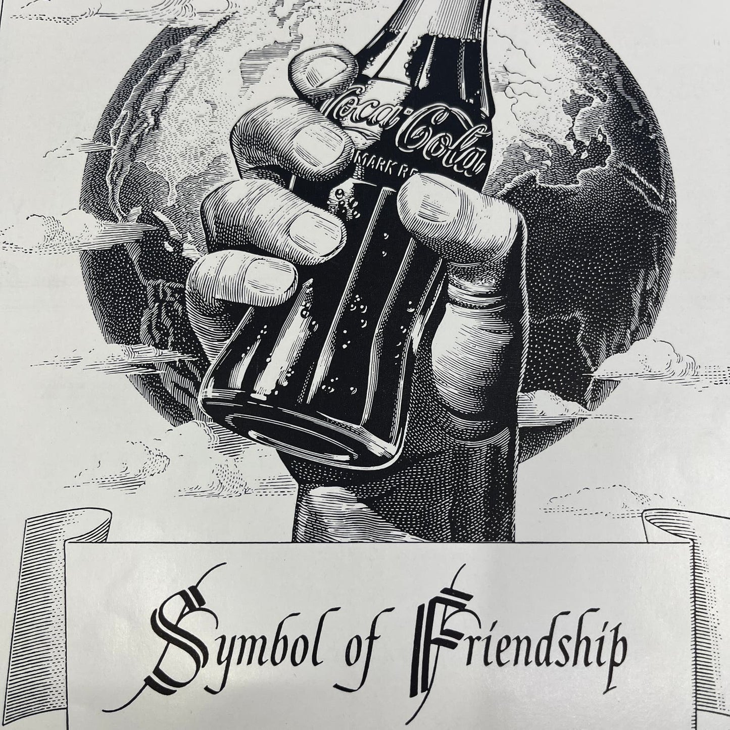 Coca-Cola Coke Symbol of Friendship 9x12 Vintage Magazine Advertisement FL6-6